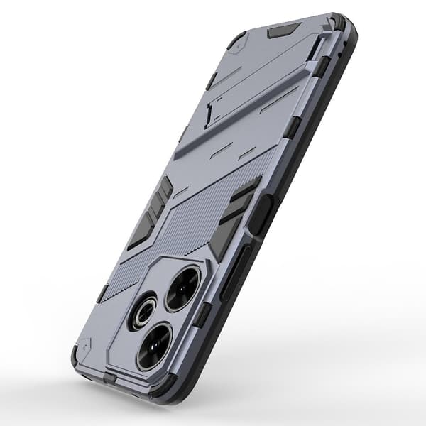 Punk PC + TPU-etui kompatibelt med Xiaomi Redmi 13 4G Grey