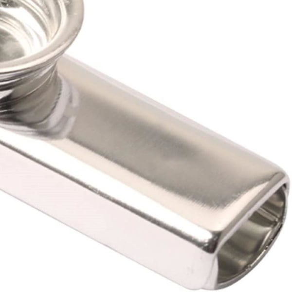 Kazoo Silver aluminiumlegering med 16 st membran och förvaringsväska Flöjtmembran Mun Kazoos musikinstrument