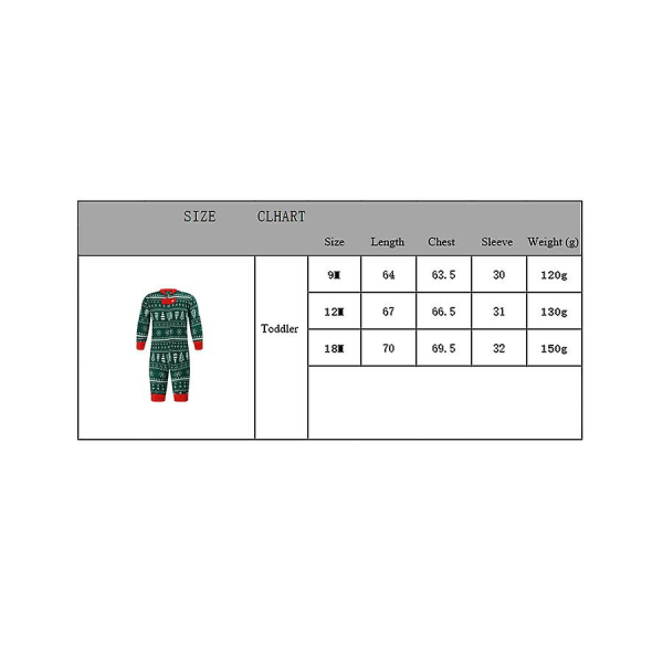 Jul Familj Julgran Tryck Pyjamas Matchande Set Mom 5T