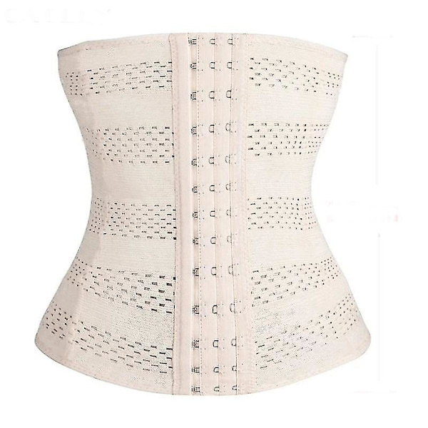 Dame Taljetræner Cincher Body Shaper, Mave Slanke Bælte BeigeA XL