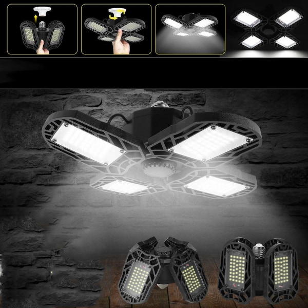 E27 LED Garagelampa Deformerbar Taklampa Verkstadslampa