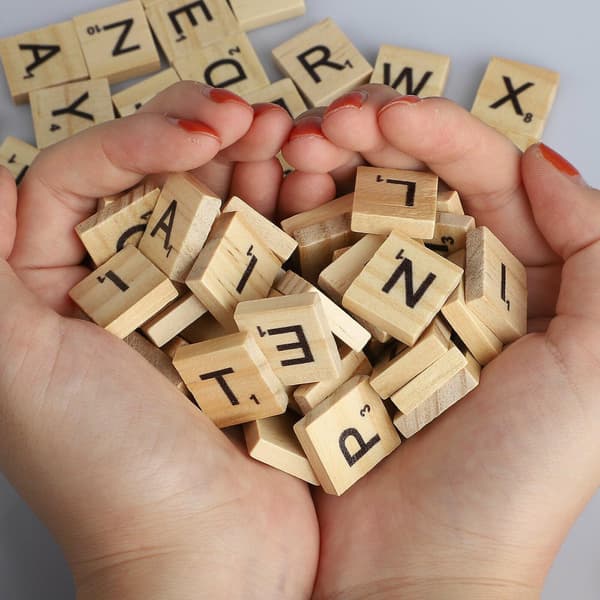[LCS] Scrabble-brikkesett Bokstaver Erstatningsvalg 100pcs