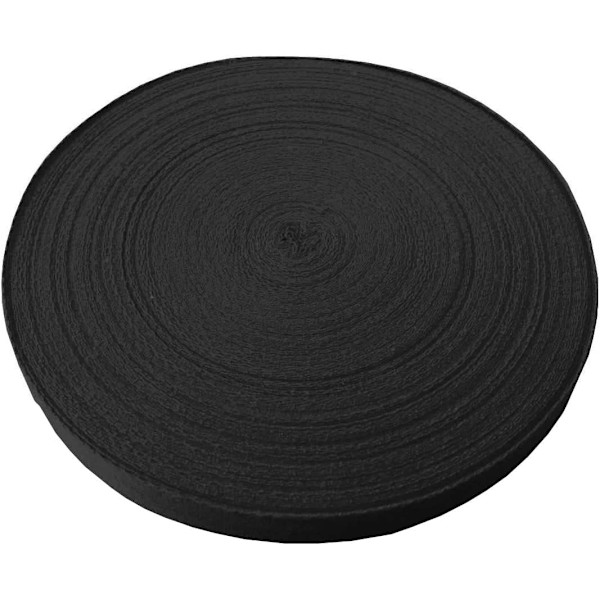 45 meter linned twill tape naturlig bomuldstape bånd syning zigzag rulle til syning kjolefremstilling håndværk kjolefremstilling sort 2cm
