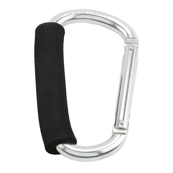 Stor D-formad karbinhake i aluminiumlegering med snabbkoppling, mjukt handtag, utomhuscamping, spänne, krok, nyckelring