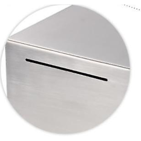 Sikker Bordmodel Sparekasse Mønt Spargris Hjem Kan Kun Spare Stål Gave Hårde Penge (12*12cm)