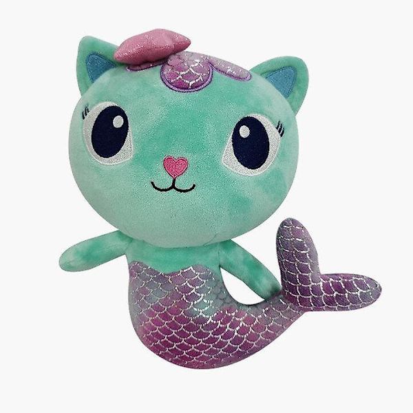 (25cm) Gabby's Dollhouse Plyschleksak Sjöjungfru Kattdocka