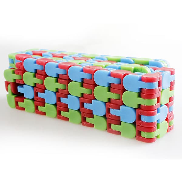 Leksaker Färgglada Pussel Sensoriska Banor Snäpp Och Klick Fidget Leksaker Barn Fidget Leksaker Stresslindring Rotera Och Forma 24bit Wacky#y5 B