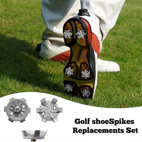 [LCS]Golf Spikes Sæt 60 Golfsko Spikes med 2 Sorte Golf Cleats Nøgler