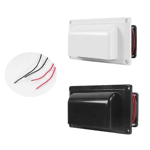 RV 12V DC Side Air Ventilation Udstødningsventilator til Campere, Trailere, Både og Yachts Black