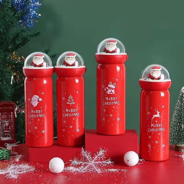 [LCS]Julklapp Söt Älg Tecknad Vattenkopp Festlig Kreativ Present Julmugg Julgran A