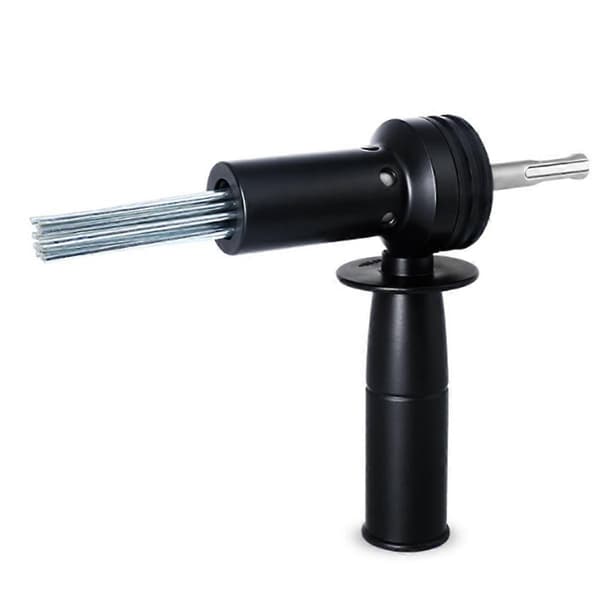 [LCS] SDS Plus elektrisk hammer nåleskaladapter til rustfjernelse, betonboring, fliseinstallation Black