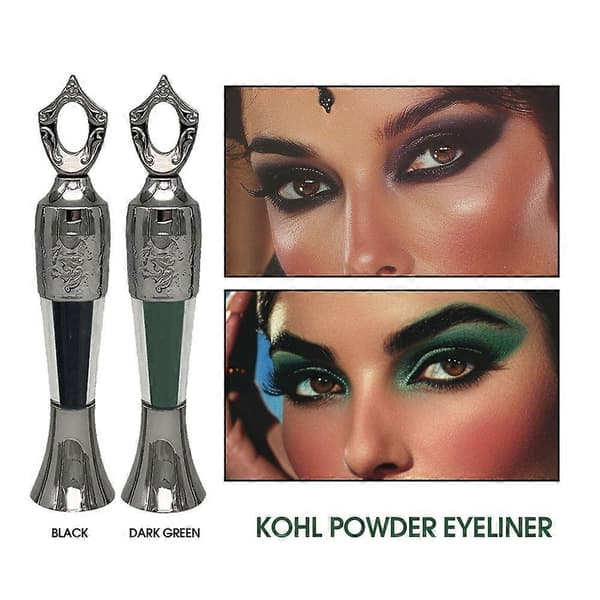 Pudder Eyeliner - Egyptisk Stil Eyeliner i Pudderform Makeup Black