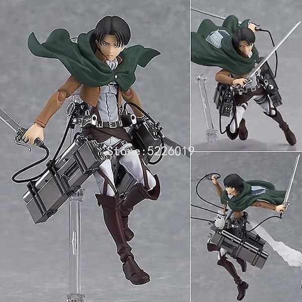 [LCS]15cm Attack On Titan Animefigur 213# Levi Ackerman Figurinleksaker|Actionfigurer