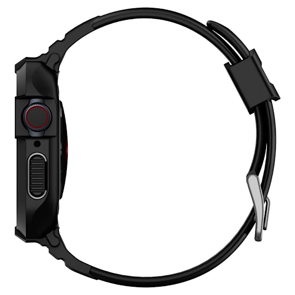 Spigen Apple Watch 44/45 mm Suojakuori/Ranneke Rugged Armor 'Pro' Musta 50