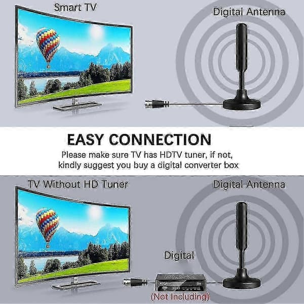 Indendørs udendørs bærbar digital tv-antenne til Freeview 26s