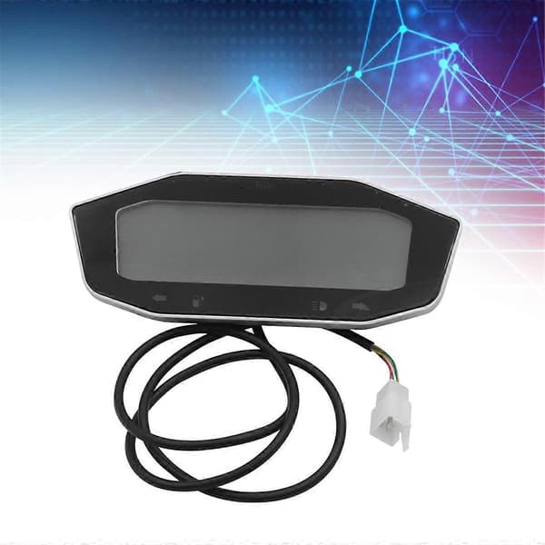 [LCS]Til Citycoco Speedometer Batteri Strømdisplay Speedometer Gear LED Display Måler 60V 72V til Cityco Black