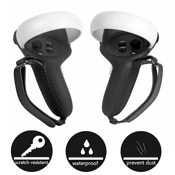 VR-lisätarvikkeet suojakansi Yhteensopiva Oculus Quest 2 VR -kosketusohjaimen kotelon kanssa, jossa on rystyshihna ja kahva Yhteensopiva Oculus Quest 2:n kanssa 5