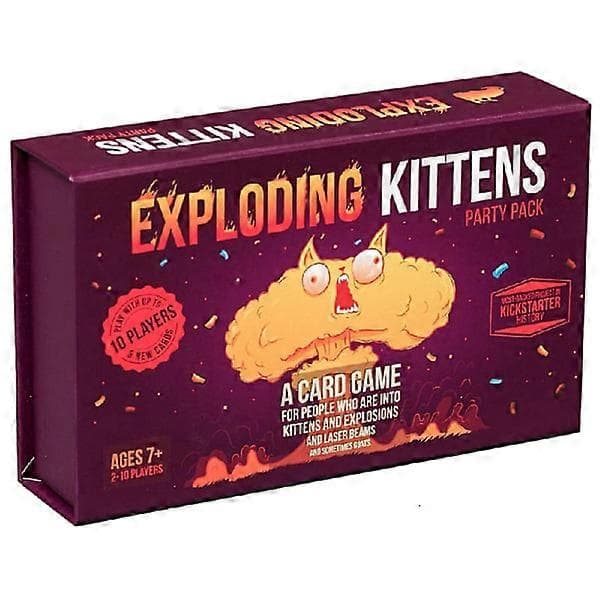 Exploding Kittens Party Pack af Exploding Kittens - Kortspil for voksne, teenagere og børn - Sjove familiespil