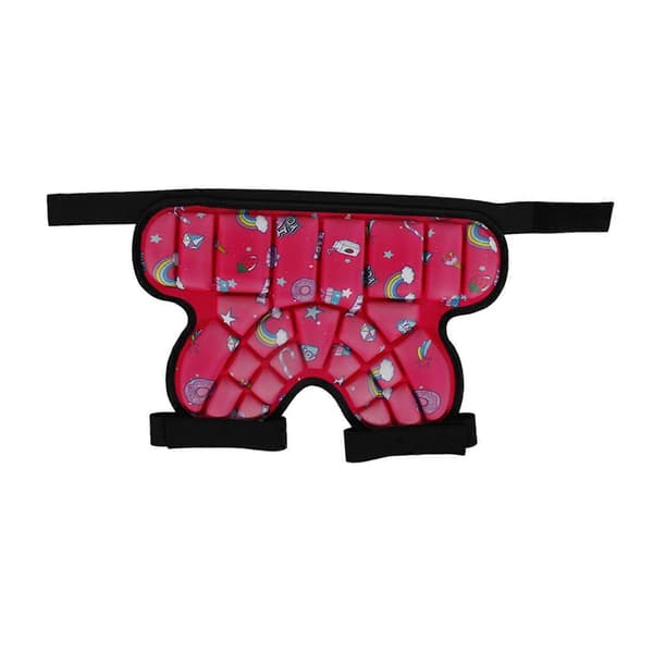 [LCS] Vadderade höftskyddsshorts kompatibla med barn, vadderade korta byxor 3D EVA-kudde Red