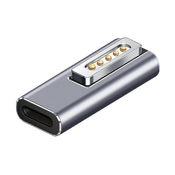 For Type-C hunn til magnetisk 2 USB-pluggomformer for MacBookAir/Pro A3P4 Gray