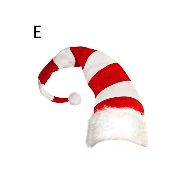 1 st Julhatt Långrandig Filt Plysch Tomtehatt Högtidstema Hattar Julfesttillbehör E