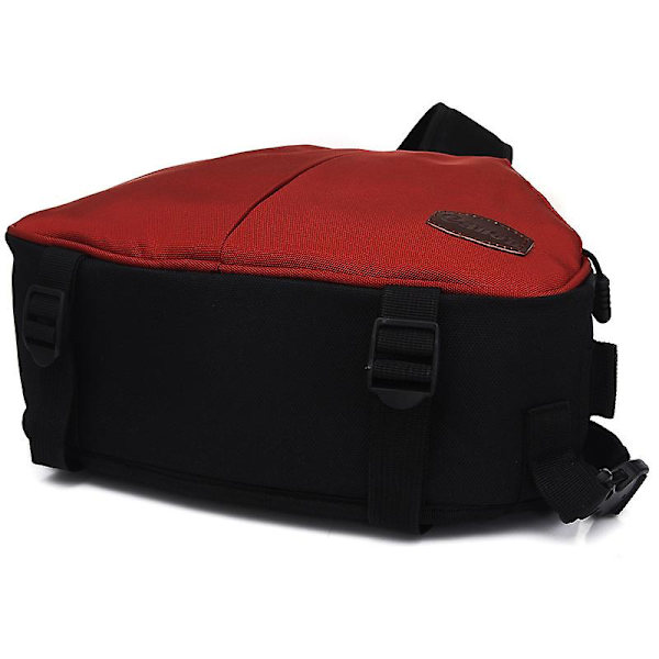 Laadukas kolmion muotoinen valokuvauslaukku, yhden olkapään messenger-tyylinen SLR-kameralaukku, vedenpitävä red