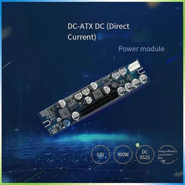 12V 300W DC strømmodul Stillegående DC-ATX stasjonær datamaskin strømadapterkort