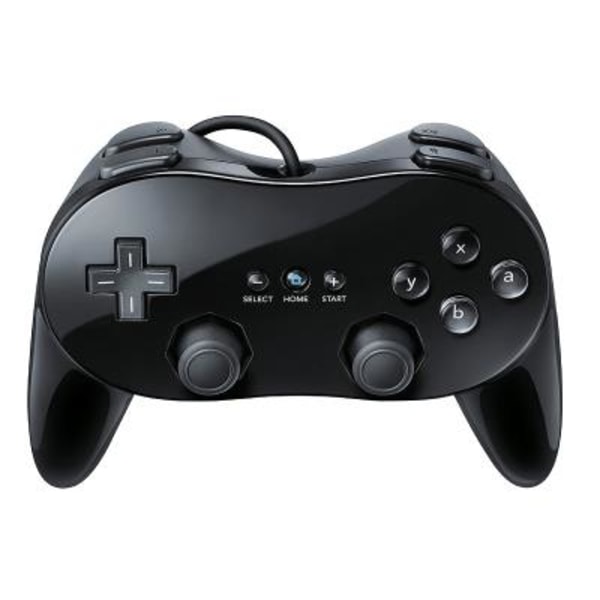 Klassisk Pro-kontroller for Nintendo Wii (kablet) - Svart