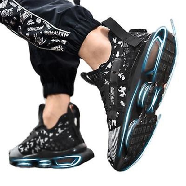 Nya trendiga skor för män Casual i mesh black 41