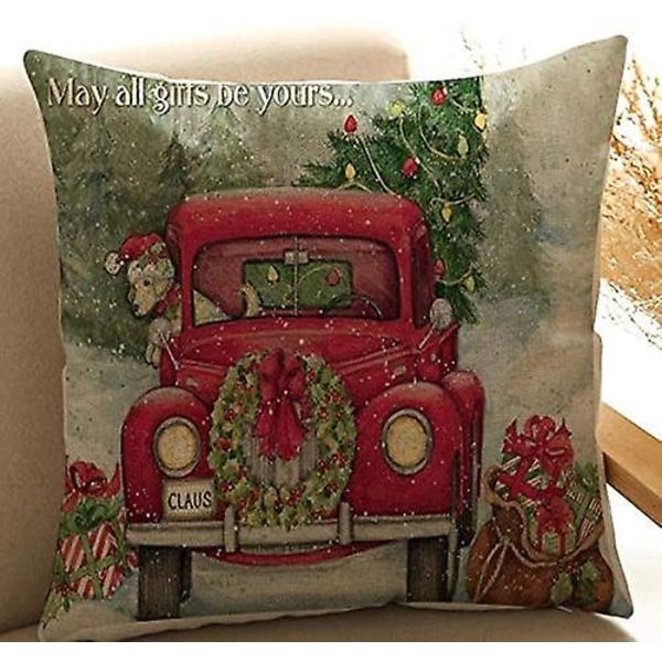 Firkantet Juledekor Putetrekk, 45x45 Juletema Deco