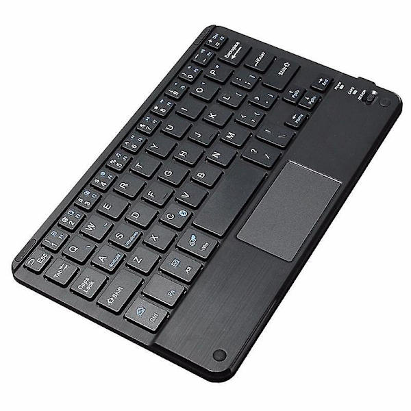 81 Tangenters Bluetooth-tangentbord med pekplatta för smarttelefon/surfplatta/Android 3.0/Windows XP/7/8