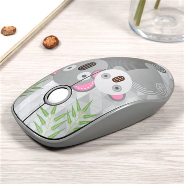Mini 3 Taster 3D 1600Dpi Trådløs Gaming Mus Kompatibel med Laptop (Koala)