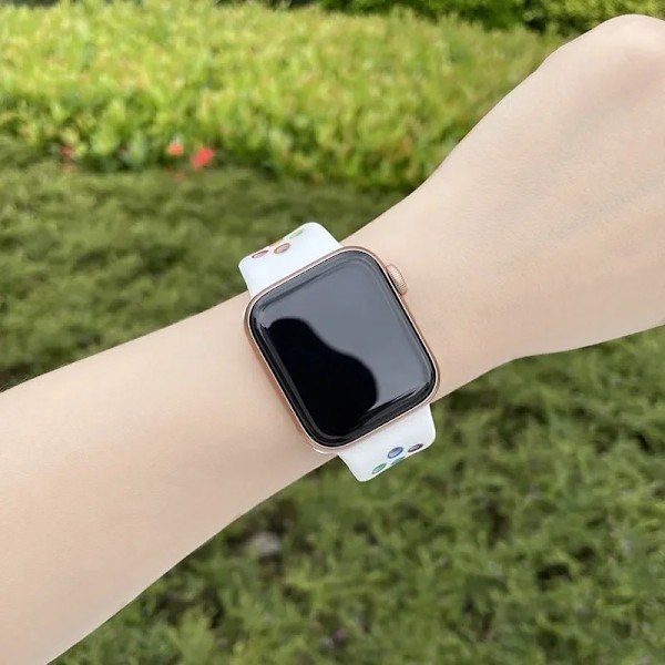 Sportarmband för Apple Watch Band 45mm 49mm 44mm 40mm 41mm 42mm Silikonarmband correa iWatch Ultra 2 Series 9 8 SE 7 6 5 4 3 Svart Rosa 15 SM