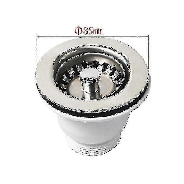 [LCS]85 mm forkrommet Belfast vaskekurvsil – passer til 60 mm hull