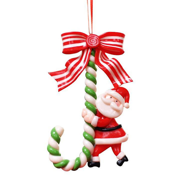 Joulusavi Joulupukki Piparminttutanko Joulukuusi Riippuvat Koristeet SANTA