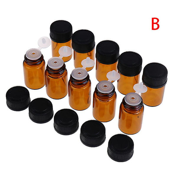 10 stk./lot Tom 2 ml Mini Amber Glassflaske A