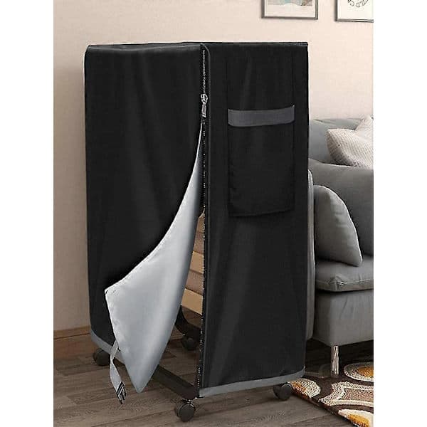 [LCS]Foldable Bed Cover - Waterproof & Dustproof - Durable Oxford Fabric - Universal Size - Easy to Clean - Outdoor Use Black M M