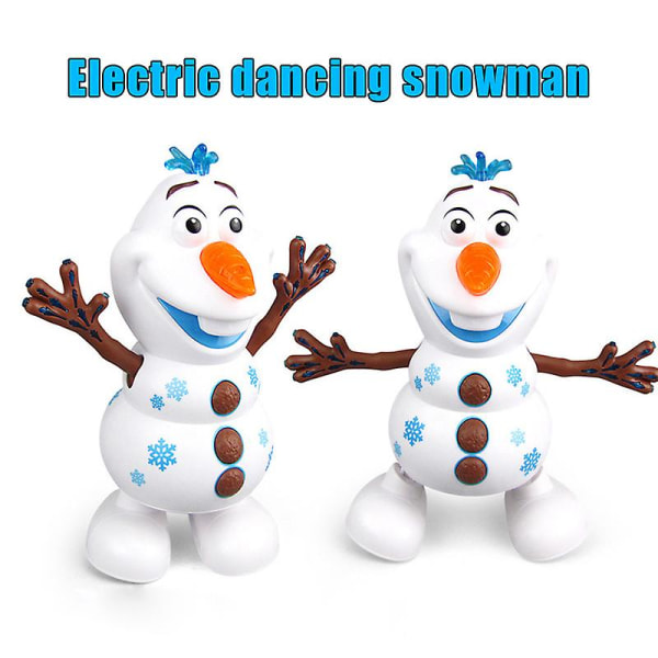 Elektrisk dansande snögubbe leksaksrobot med lätt musik julklapp för barn