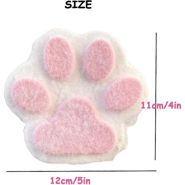 Taba Squishy Stor Katt Pote Silikon Klem Legetøj til Stressaflastning, Katt Pote Giant Paw Squishy Sanse Legetøj - Perfekt White