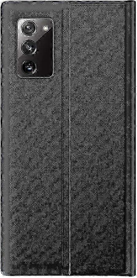 Galaxy S20 FE Smart View Flipfodral med Spegelfönster, Premium Läderfodral Black