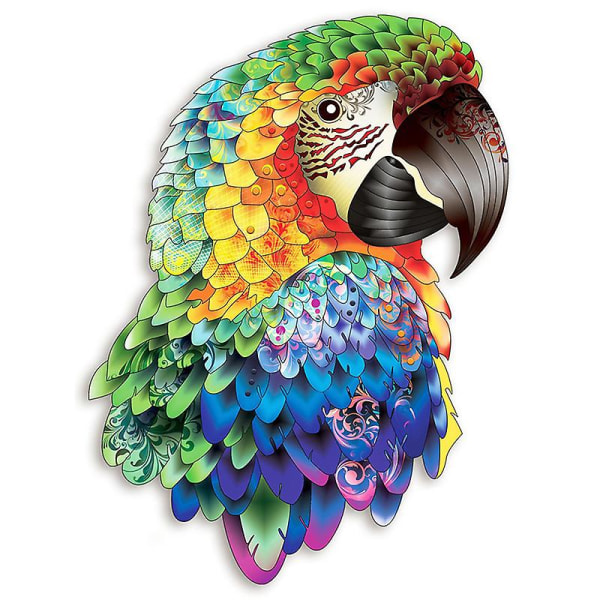 Trä pussel papegoja djur form vuxen barn leksak gåva heminredning A4