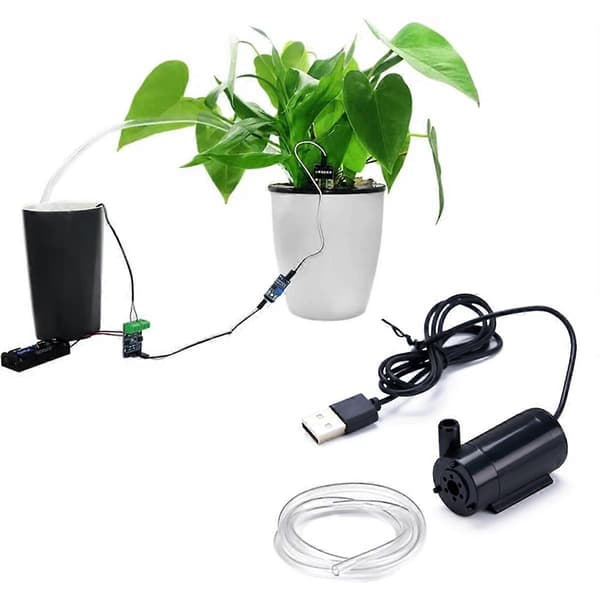USB dränkbar pump 1m kabel DC lågspänning ultratyst mini liten vattenpump 5V dränkbar pump Black