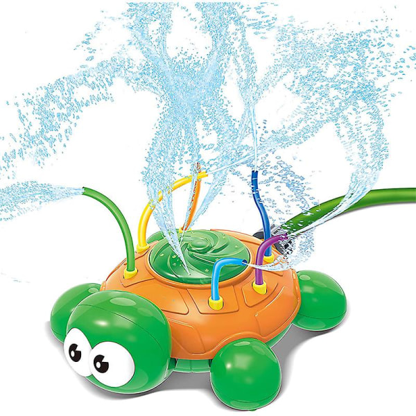 Barn vatten sprinkler Toy Swirl Spinning Splash Turtle Spray Utomhus Trädgård Husdjur