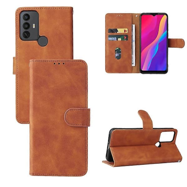 För TCL 30 SE Skin Feel Magnetiskt Flip Läder Telefonfodral