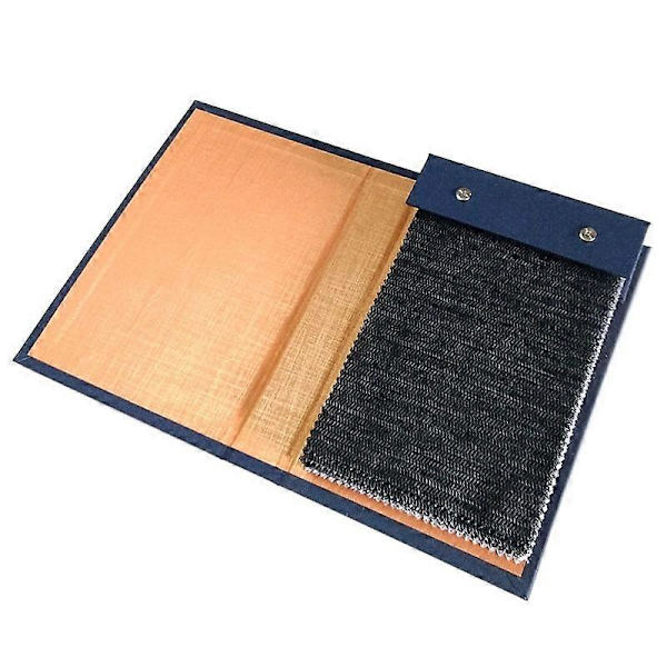 [LCS]Stack Book Full Cover Tygprover Kort Hållare Textil Material Bindningshylsa Prov Stack Bok Vik Display Pärm Coffee