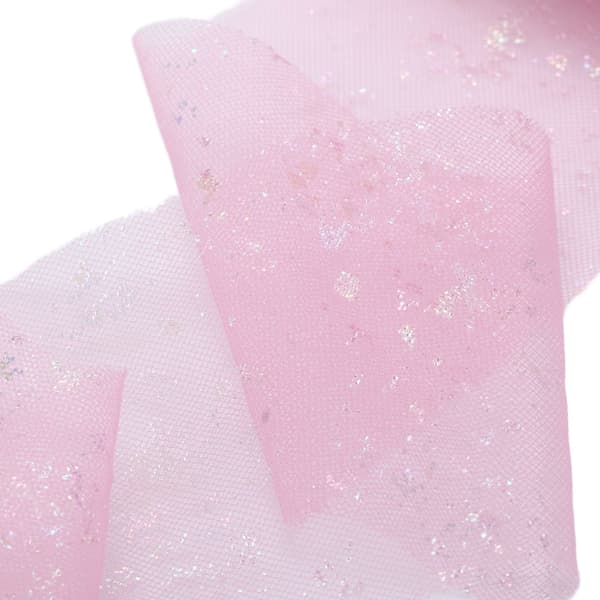 [LCS] Tyllstoff DIY Håndverk Slitestyrke Symfoni Polyester Lett Bærbar Tyllruller 6cm Lys Rosa