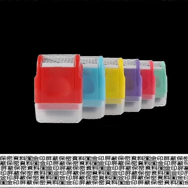 Messy Code Stamp Mini Roller Stamp för kontorsbruk Ljusgrön