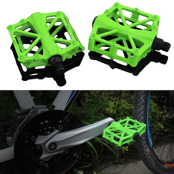 Mountainbike MTB Pedaler Landsvägscykling Aluminiumlegering Ultralätt Pedal Lager BMX Cykeltillbehör Black
