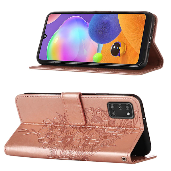 Fodral för Samsung Galaxy A31 Flipfodral Premium Läder Emb