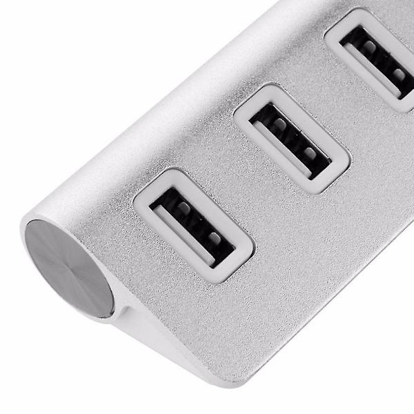 Led Mini 4 Port Hub Nopea Usb 2.0 Jakaja-adapteri Hub Kaapelilla Macbook PC Läppärille